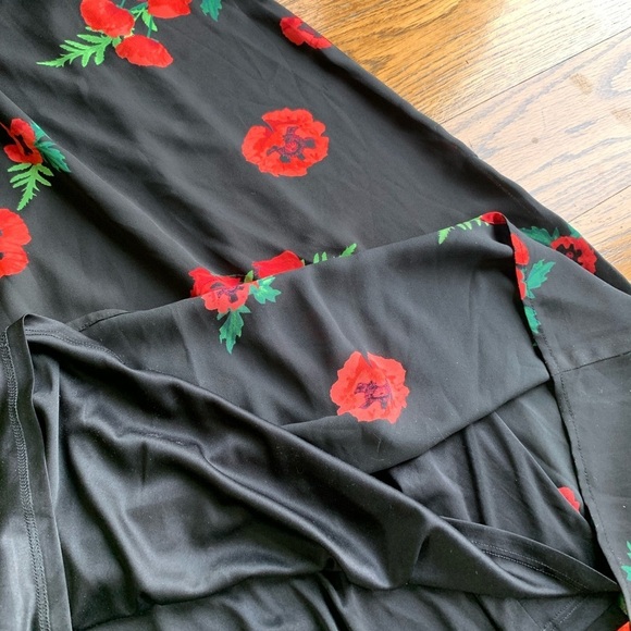 Express‎ Black Floral Maxi Dress - Picture 9 of 9